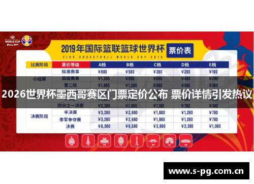 2026世界杯墨西哥赛区门票定价公布 票价详情引发热议